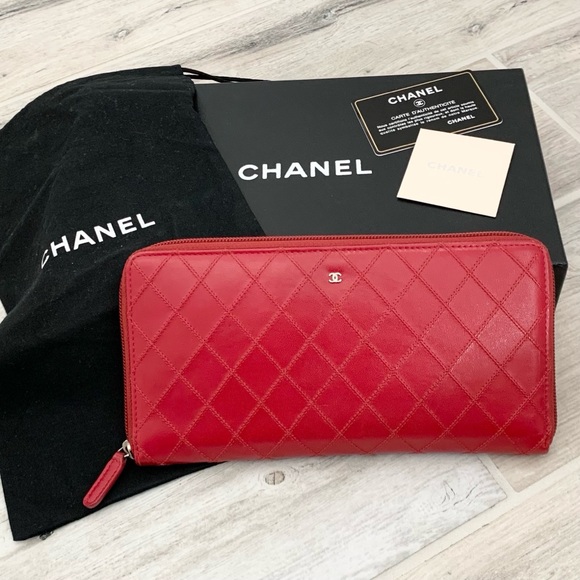 CHANEL Bags Chanel Red Quilted Travel Organizer Wallet Poshmark